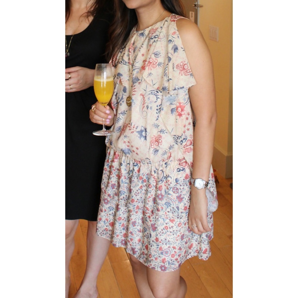 Thakoon Addition Georgette Ruffled Panel Dress